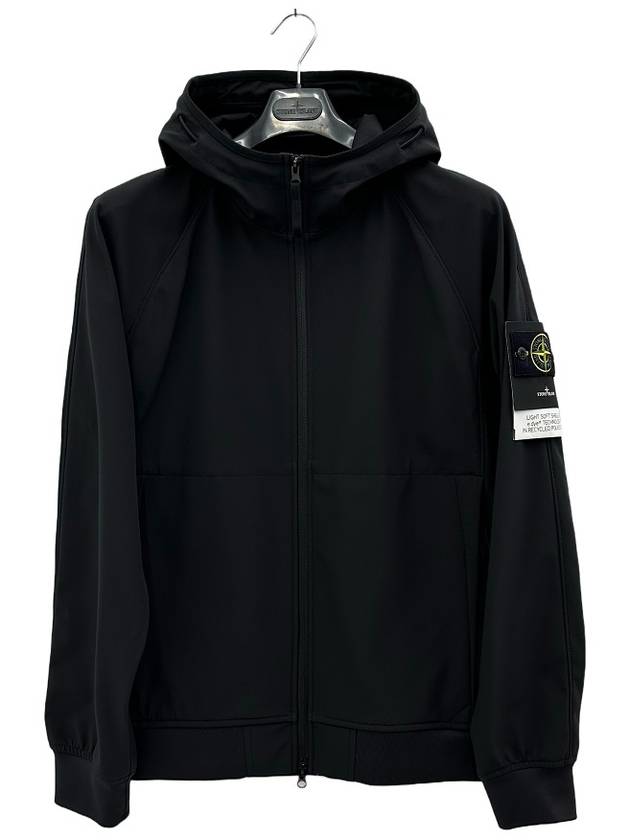 Soft Shell Technology Wappen Patch Track Jacket Black - STONE ISLAND - BALAAN 2