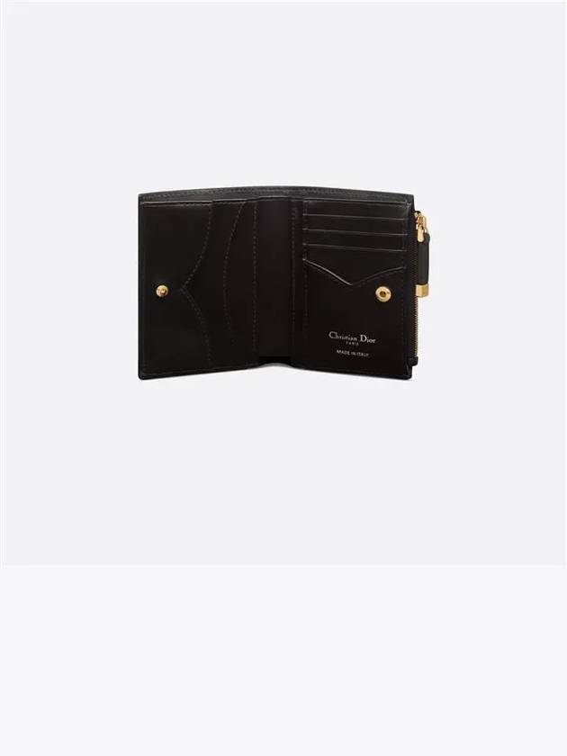 Jolie Dahlia Half Wallet Black - DIOR - BALAAN 6