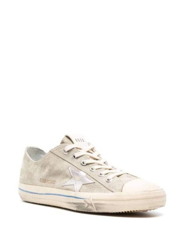 V Star 2 Suede Low Top Sneakers Silver Taupe - GOLDEN GOOSE - BALAAN 3