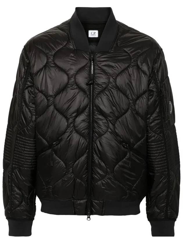 Liner Padded Bomber Jacket Black - CP COMPANY - BALAAN 2