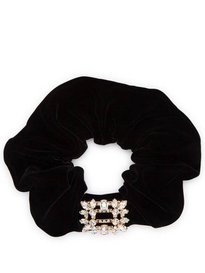 Broche Vivier Velvet Elastic Scrunch Black - ROGER VIVIER - BALAAN 2