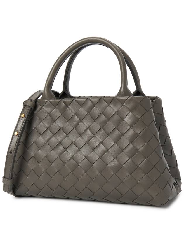 Intrecciato New Roma Tote Bag Grey - BOTTEGA VENETA - BALAAN 3