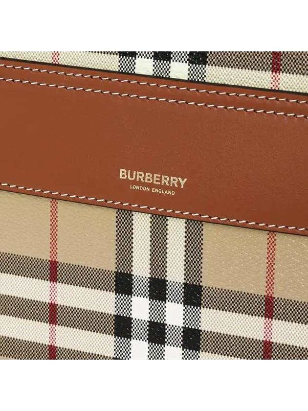 Check Mini Pocket Tote Bag Beige - BURBERRY - BALAAN 7