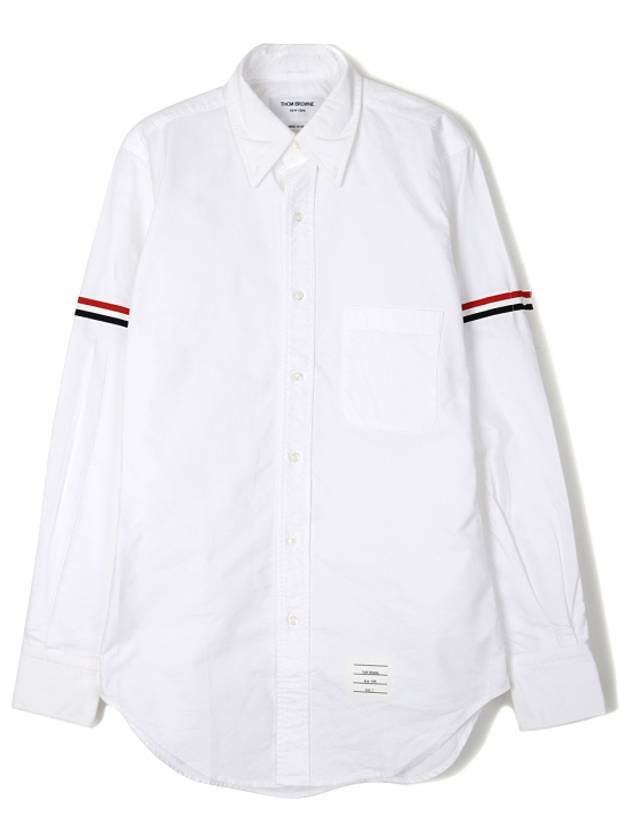 Armband Oxford Long Sleeve Shirt White - THOM BROWNE - BALAAN 2