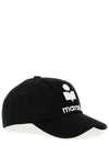 Tyron Logo Cotton Ball Cap Black - ISABEL MARANT - BALAAN 4