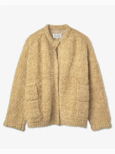 Women's Numbering Logo Knit Cardigan Beige - MAISON MARGIELA - BALAAN 2