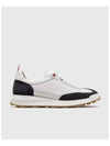 Fine Kid Suede Tech Runner Sneaker Navy - THOM BROWNE - BALAAN 3