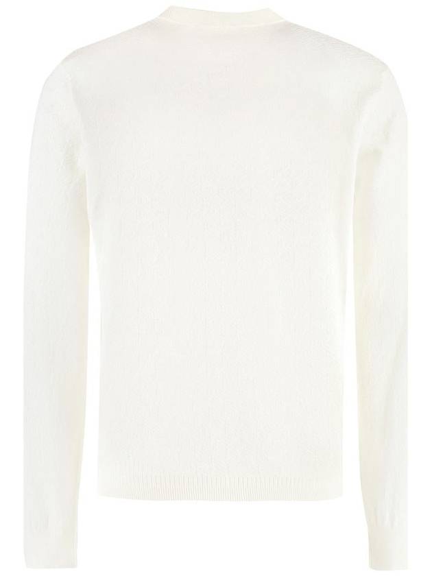 Long Sleeve T-Shirt 10084761A05524 1W050 Ivory - VERSACE - BALAAN 3