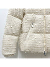 Women s FOURMINES Tweed Logo Patch Short Down Padded Jacket White Ivory 1A00160 5980U M11 - MONCLER - BALAAN 5