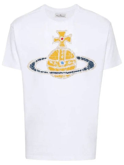 Women's Print Logo Short Sleeve T-Shirt White - VIVIENNE WESTWOOD - BALAAN 2