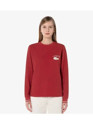 Women s Basic Training T Shirt Dark Red - LACOSTE - BALAAN 1