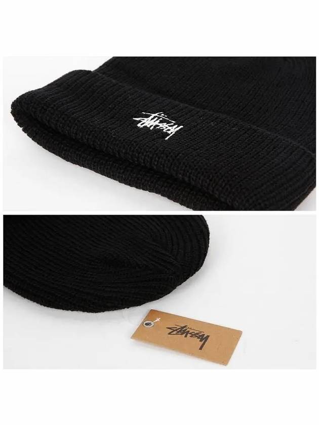 1321019 C 0001 BLACK Basic Cuff Beanie - STUSSY - BALAAN 3