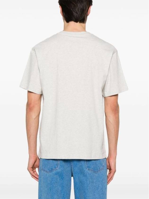 Logo Print Short Sleeve T-Shirt Grey - KENZO - BALAAN 7