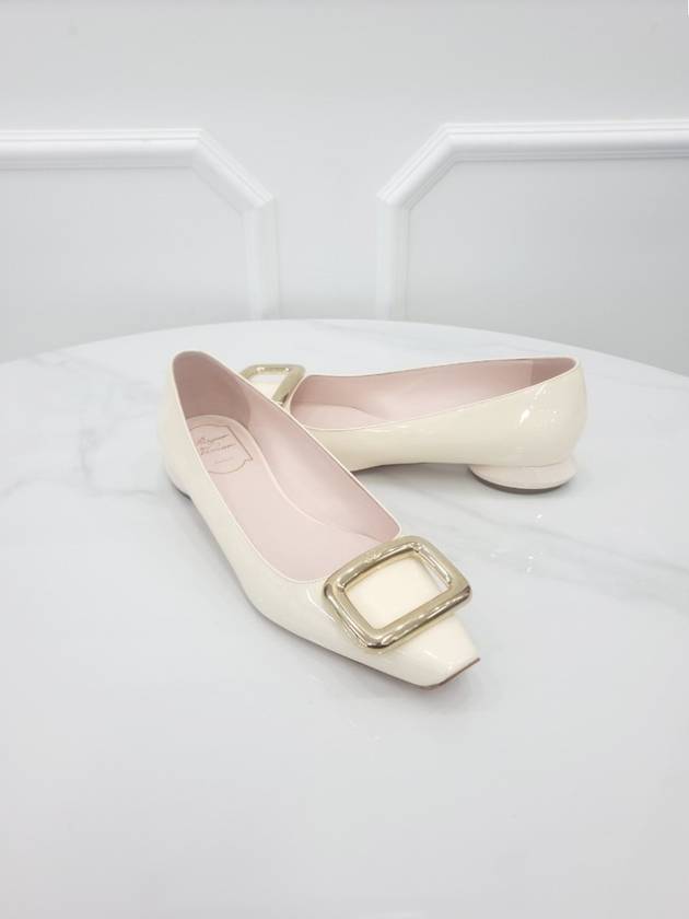 Viv Shock Off White Flat Shoes 38 5 - ROGER VIVIER - BALAAN 3