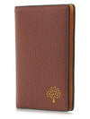 Signature Tree Print Heavy Grain Leather Card Wallet Brown - MULBERRY - BALAAN 3