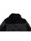 Corduroy Diamond Quilted Jacket (8053681 BLACK 23S) - BURBERRY - BALAAN 6