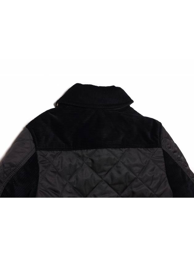 Corduroy Diamond Quilted Jacket (8053681 BLACK 23S) - BURBERRY - BALAAN 6