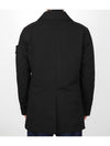 Wappen Patch Single Breasted Jacket Black - STONE ISLAND - BALAAN 3