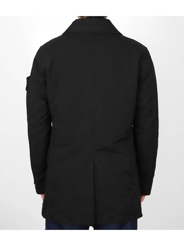 Wappen Patch Single Breasted Jacket Black - STONE ISLAND - BALAAN 3