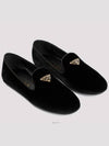 Velvet Loafers Black - PRADA - BALAAN 2