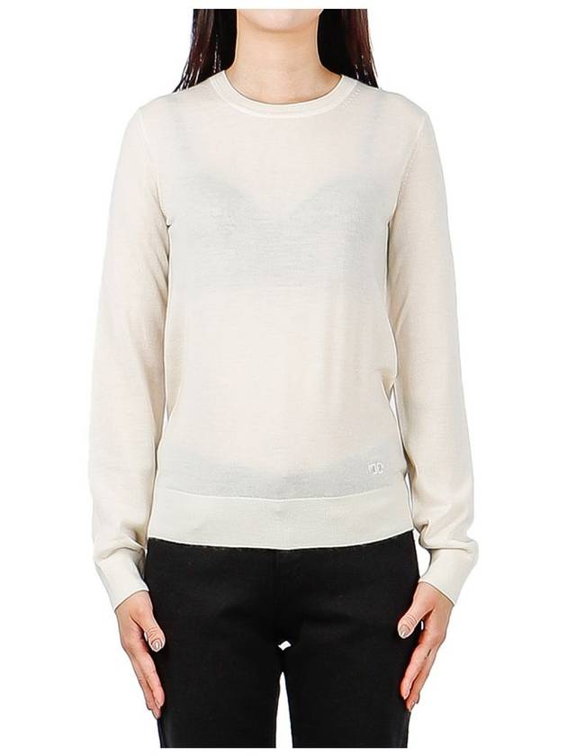 Iberia Cashmere Knit Top White - TORY BURCH - BALAAN 2