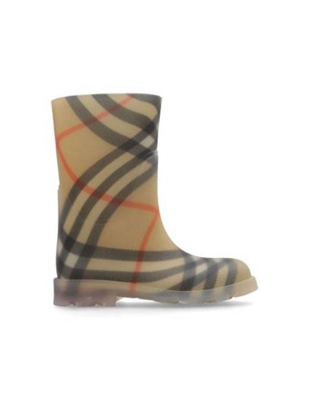 Kids Check Marsh High Boots Sand - BURBERRY - BALAAN 1