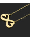 18K yellow gold Paloma Picasso double loving heart necklace - TIFFANY & CO. - BALAAN 2