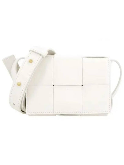 Intrecciato Cassette Small Cross Bag White - BOTTEGA VENETA - BALAAN 2