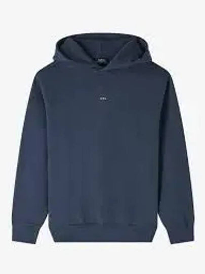 Boxy Micro Logo Hoodie Navy - A.P.C. - BALAAN 2