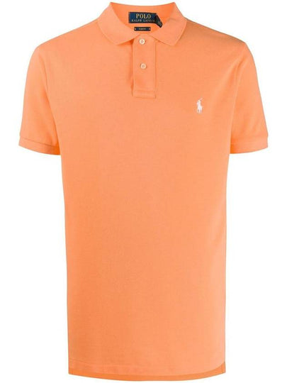 Men's Pony Embroidery Short Sleeve PK Shirt Orange - POLO RALPH LAUREN - BALAAN 2