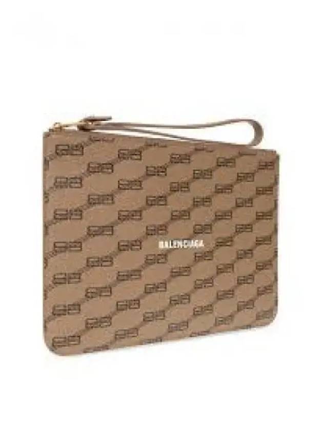 monogram logo clutch bag beige - BALENCIAGA - BALAAN 2