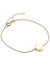 Kira Enamel Chain Bracelet Gold Black - TORY BURCH - BALAAN 3