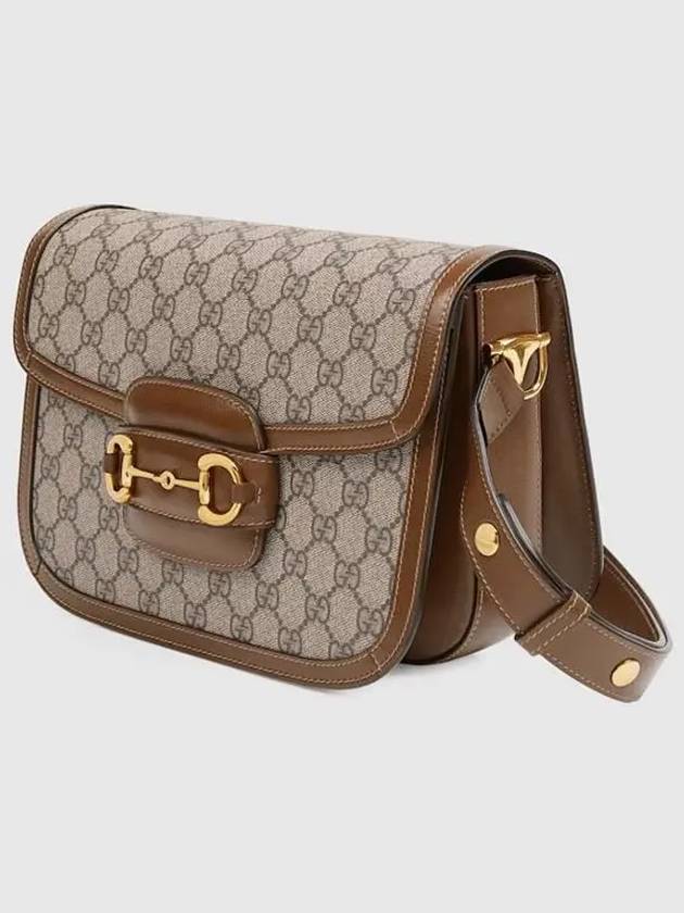 Horsebit 1955 GG Supreme Shoulder Bag Brown - GUCCI - BALAAN 4