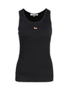 Cotton Baby Tank Top Black - MAISON KITSUNE - BALAAN 2