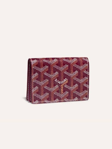 Malscherbe Card Holder Burgundy Women Men - GOYARD - BALAAN 1