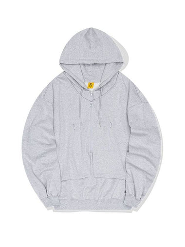 Double Zip-Up Hoodie Grey - BATTRACT - BALAAN 1