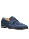 Suede Penny Loafers Midnight Blue - BRUNELLO CUCINELLI - BALAAN 2