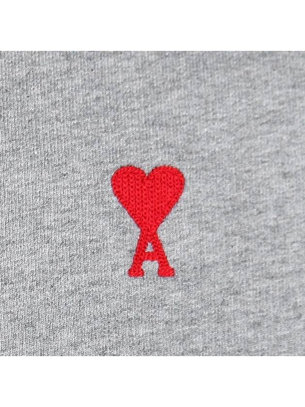 Small Heart Logo Sweatshirt Grey - AMI - BALAAN 7