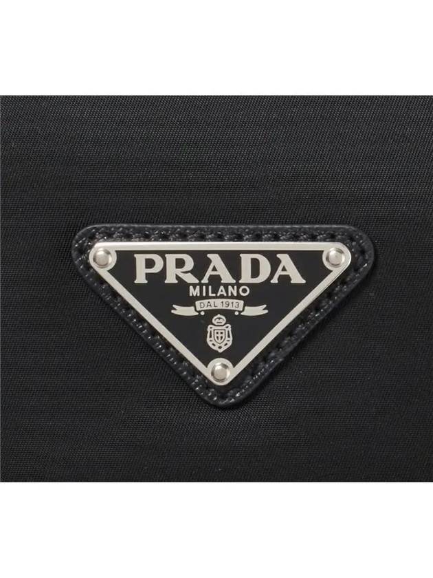 Re-Nylon Saffiano Leather Backpack Black - PRADA - BALAAN 3