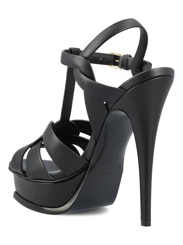 Classic Tribute 105 Sandal Heels Black - SAINT LAURENT - BALAAN 4