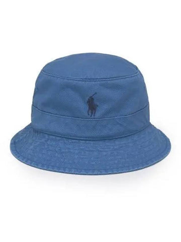 30 paid cotton chino bucket hat blue - POLO RALPH LAUREN - BALAAN 1