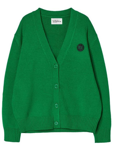 Women's Essential Cardigan Green GB1 WSW 11 GRN - THE GREEN LAB - BALAAN 1