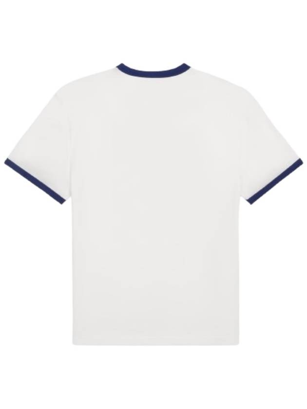 Blason Loose Cotton Jersey Short Sleeve T-Shirt Off White - CELINE - BALAAN 3