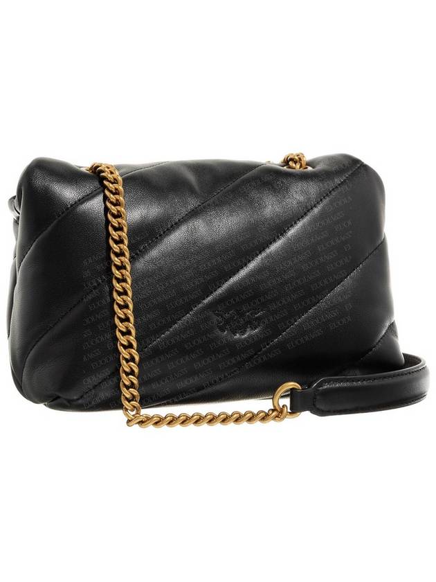 Mini Love Puff Maxi Quilted Leather Shoulder Bag Black - PINKO - BALAAN 3