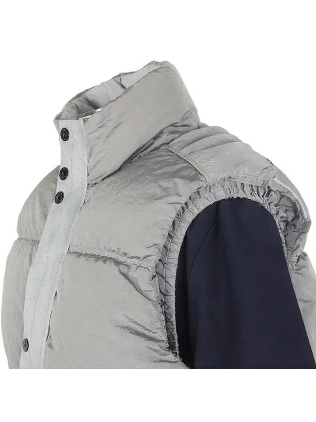 High Neck Padded Vest Grey - STONE ISLAND - BALAAN 4