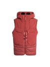 Shell R Mix Goggle Hooded Padded Vest Red - CP COMPANY - BALAAN 1