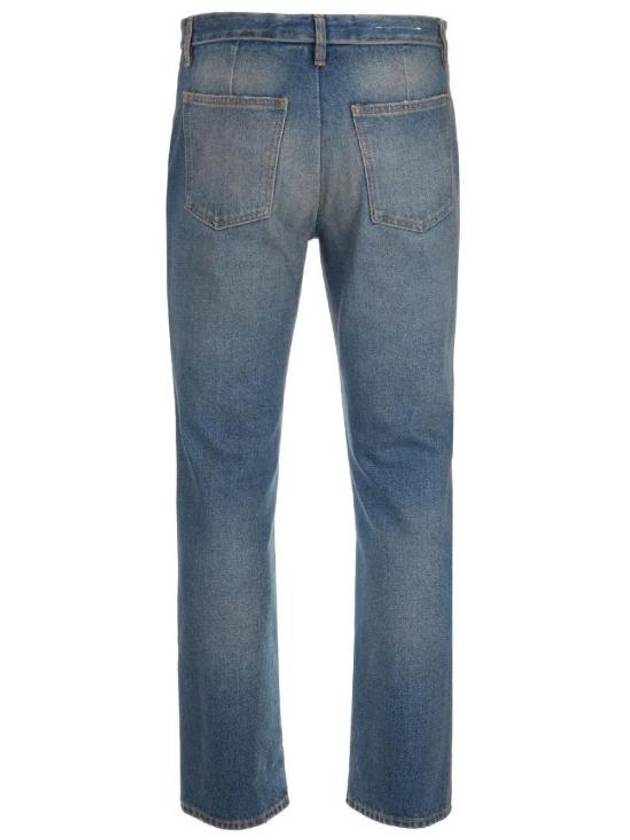 Men's Cotton Fading Washing Straight Jeans Blue - MAISON MARGIELA - BALAAN 3