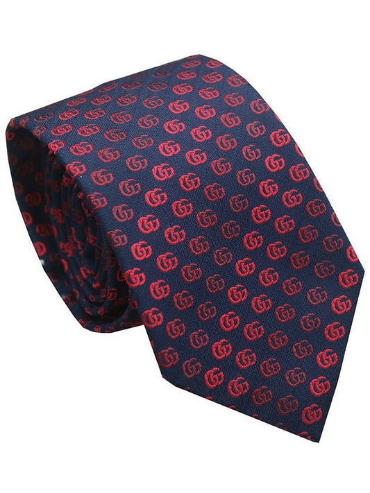 Men's 495330 GG logo silk slim tie - GUCCI - BALAAN 1