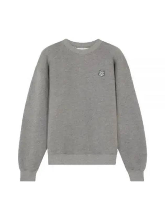 Bold Fox Head Patch Comfort Sweatshirt Grey Melange - MAISON KITSUNE - BALAAN 2