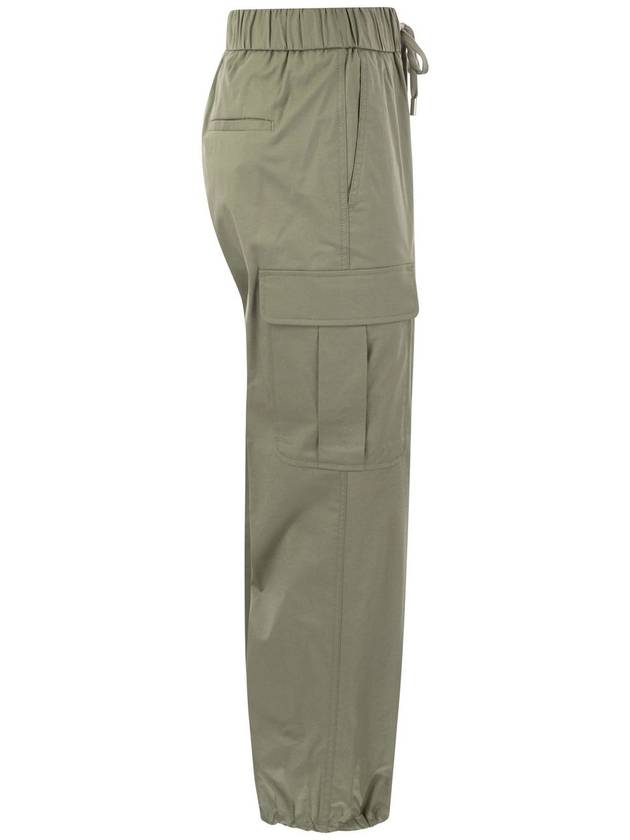 Stretch cotton cargo trousers - PESERICO - BALAAN 3